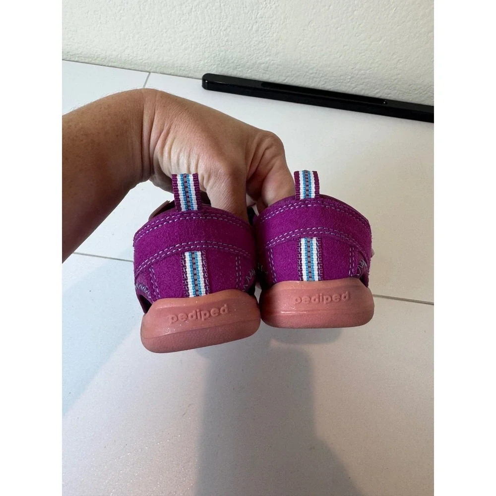 Pediped‎ Sahara Sandals Kids Size 12.5 13 Purple Washable Water Shoes Gorpcore